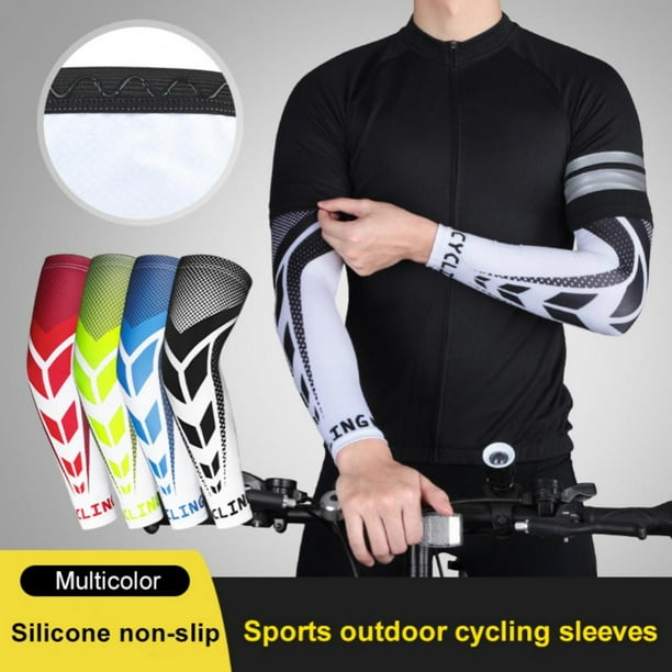 Details about / 3 Pairs UV Sun Arm Sleeves Elbow Outdoor Sport Cycling Pain Relief Cooling Cover